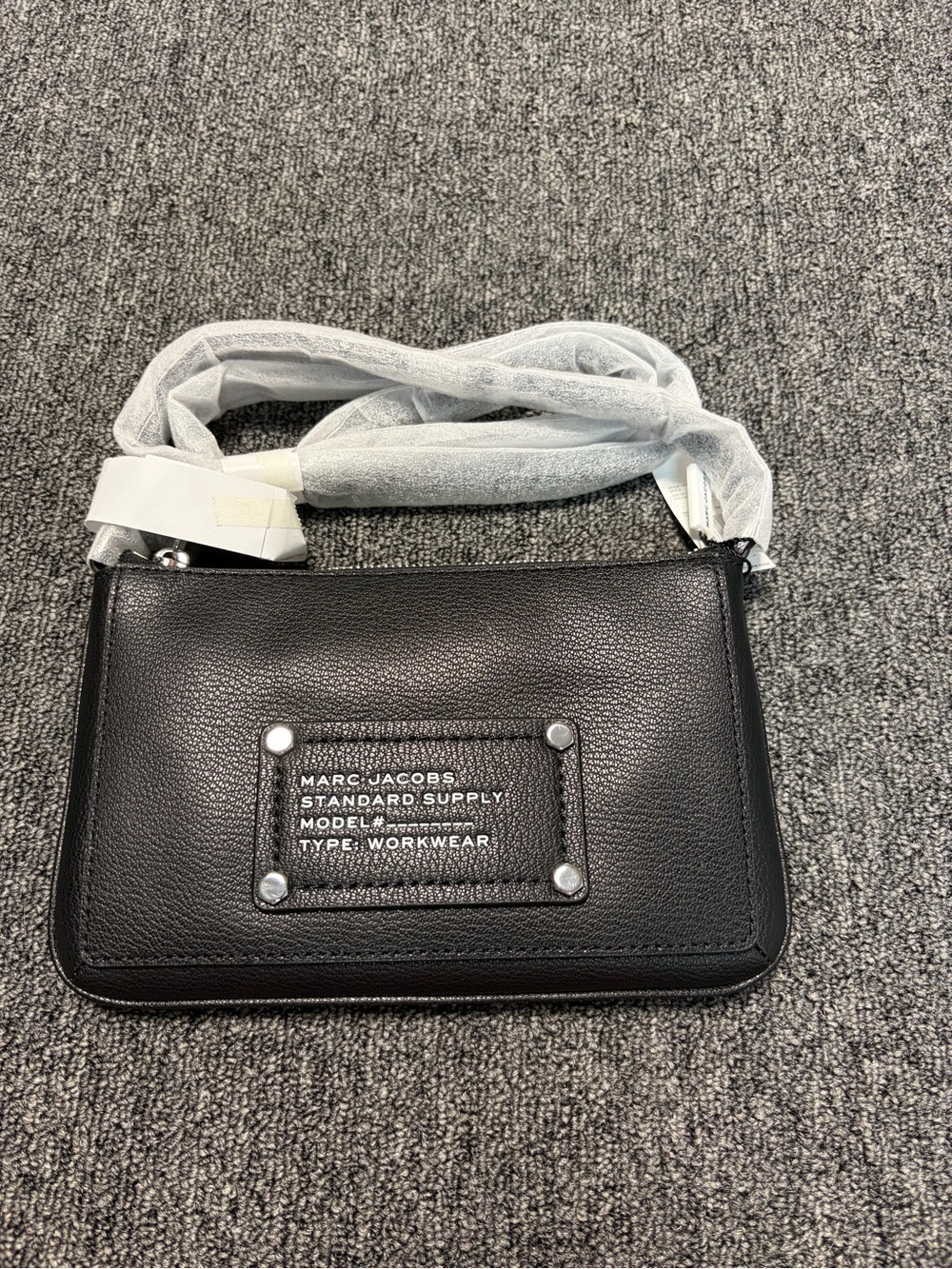 Marc Jacobs Standard Supply Black Pebbled Leather Crossbody Bag NWT